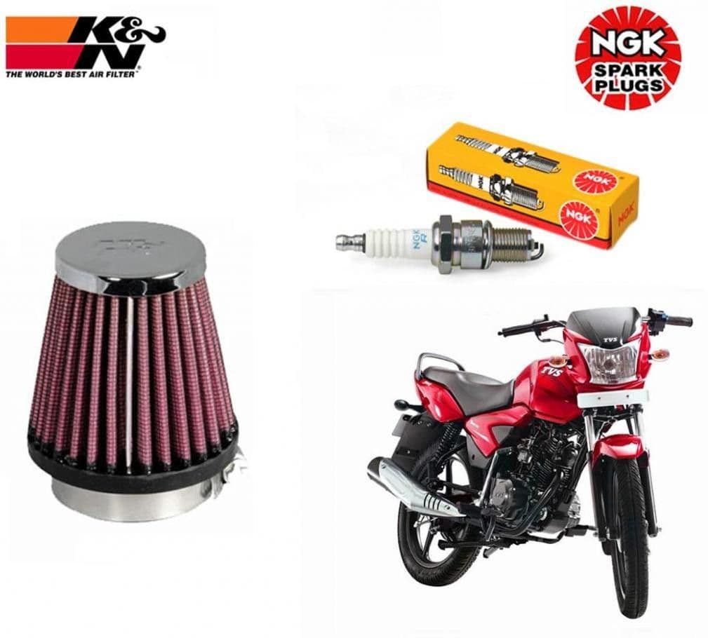 K&N 1 Bike Spark Plug, 1 Air Filter-TVS Sport Combo view 3