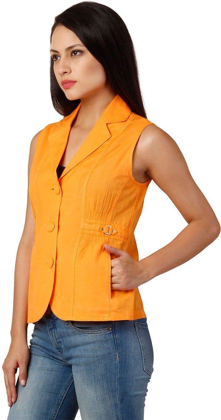 Oxolloxo Solid Single Breasted Casual Women's Blazer view 3