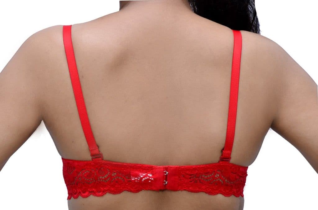 Wolfie LaceRed117 Women's Push-up Bra view 4
