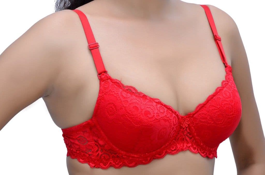 Wolfie LaceRed117 Women's Push-up Bra view 3