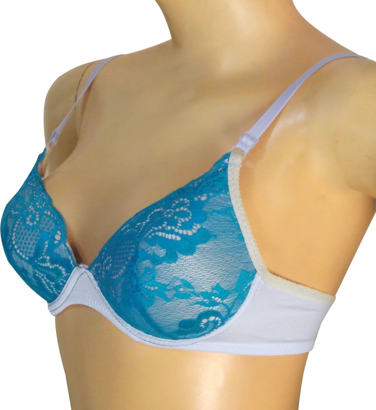 Younky Blue Women's Full Coverage Bra view 2