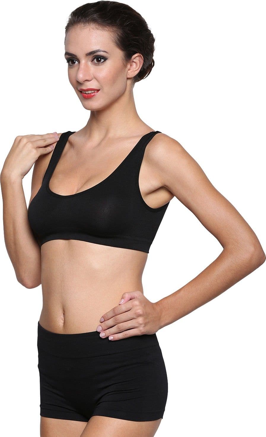 Wetex Premium S017BLK,WHT,SKN Women's Full Coverage Bra view 3