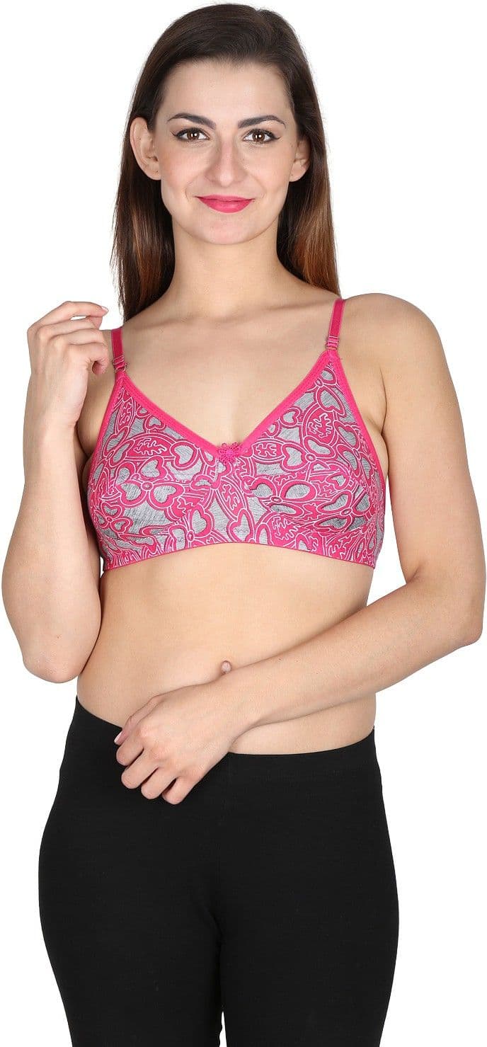 Ladyland Daisy Pink Women's Full Coverage Bra