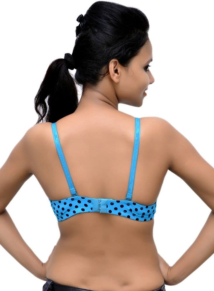 Wolfie Polkadotturqoise105 Women's Push-up Bra view 6