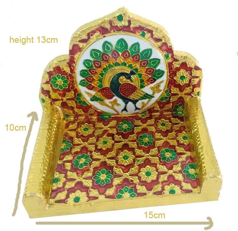 Kanha poshak Wooden All Purpose Chowki view 3