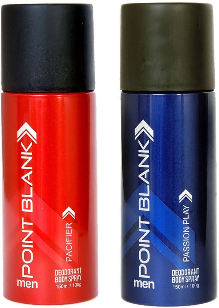 Point Blank Deodorants For Men(Pacifier & Passion Play) Combo Set