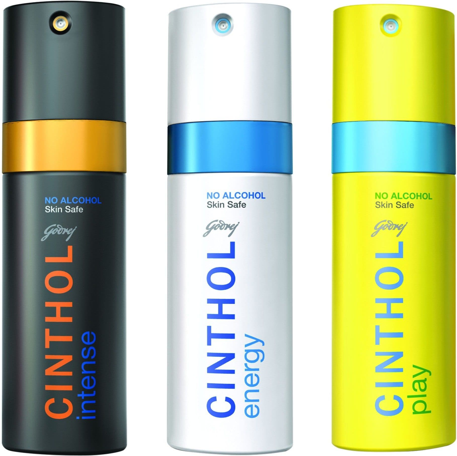 Cinthol Deo Spray - Intense + Energy + Play Combo Set