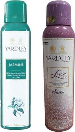 Yardley Jasmine and Lace Satin Combo Set view 2