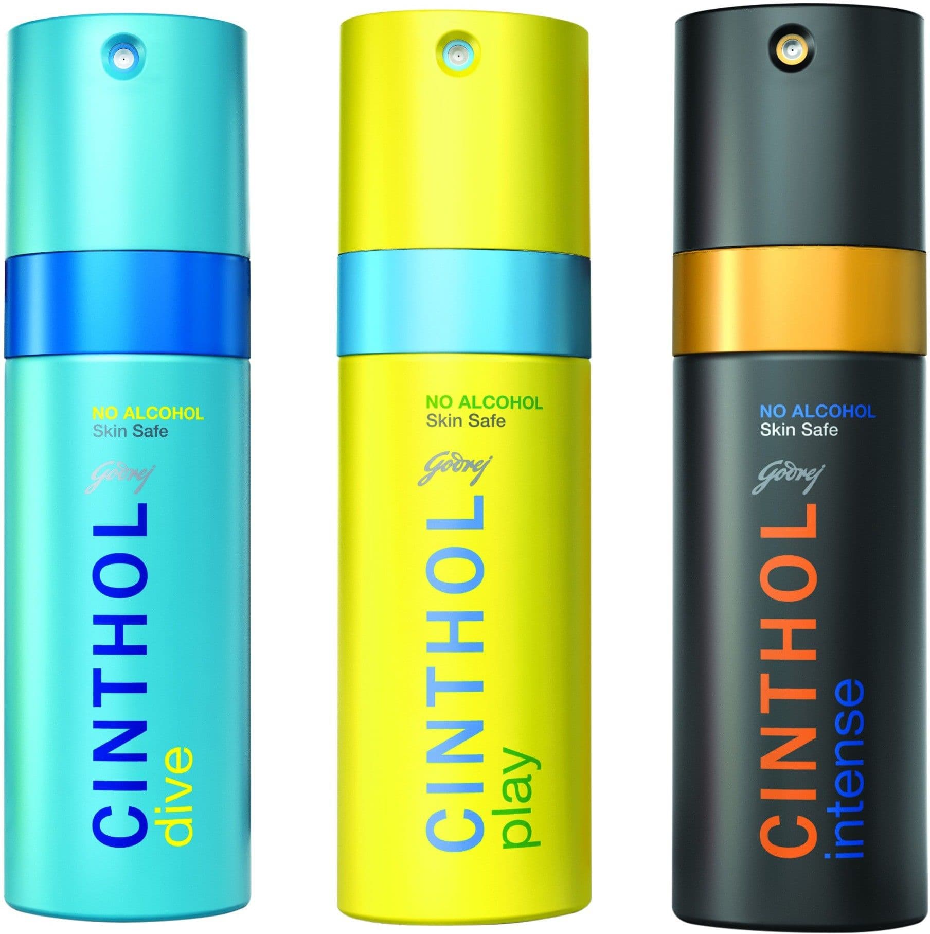 Cinthol Deo Spray - Dive + Play + Intense Combo Set