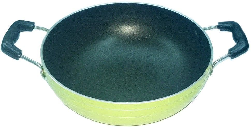 Peach 3mm Premium Green Pan Kadhai 2.5 L view 3