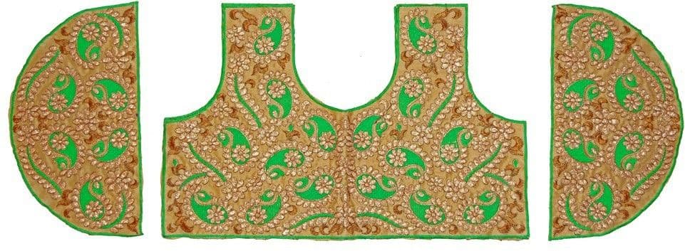 Parisha Silk Embroidered Blouse Material view 2
