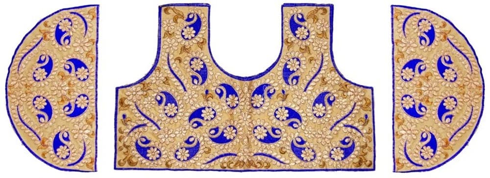 Jiya Silk Self Design, Embroidered Blouse Material