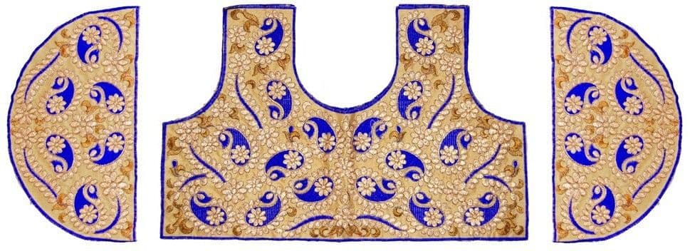 Jiya Silk Self Design, Embroidered Blouse Material view 2