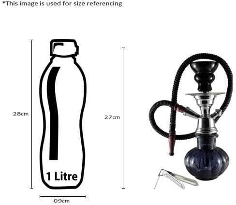 Arsalan Designer Pumpkin Permanent Color 10.5 inch Glass Hookah view 2