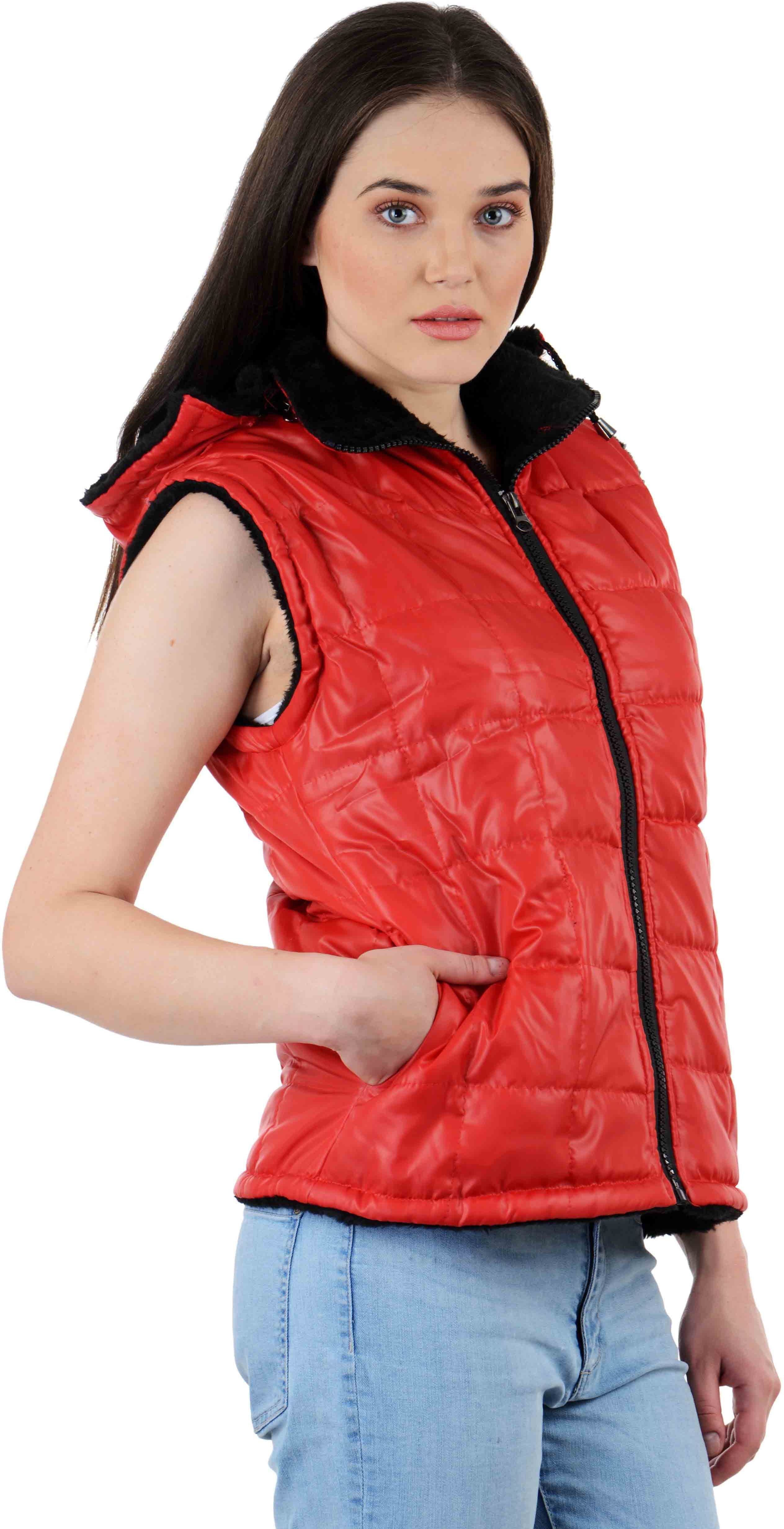 Fayona Sleeveless Solid Women's Jacket view 3