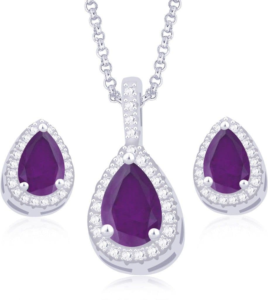 Taraash Sterling Silver Jewel Set view 2
