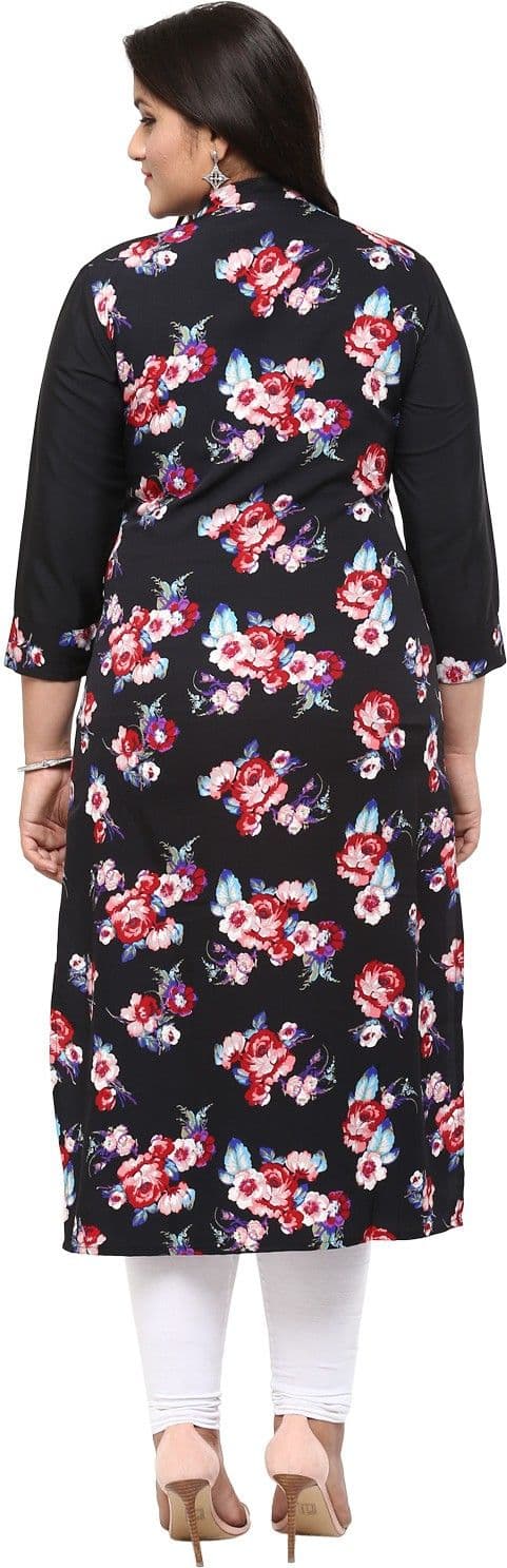 Love More Printed Women's Straight Kurta view 3