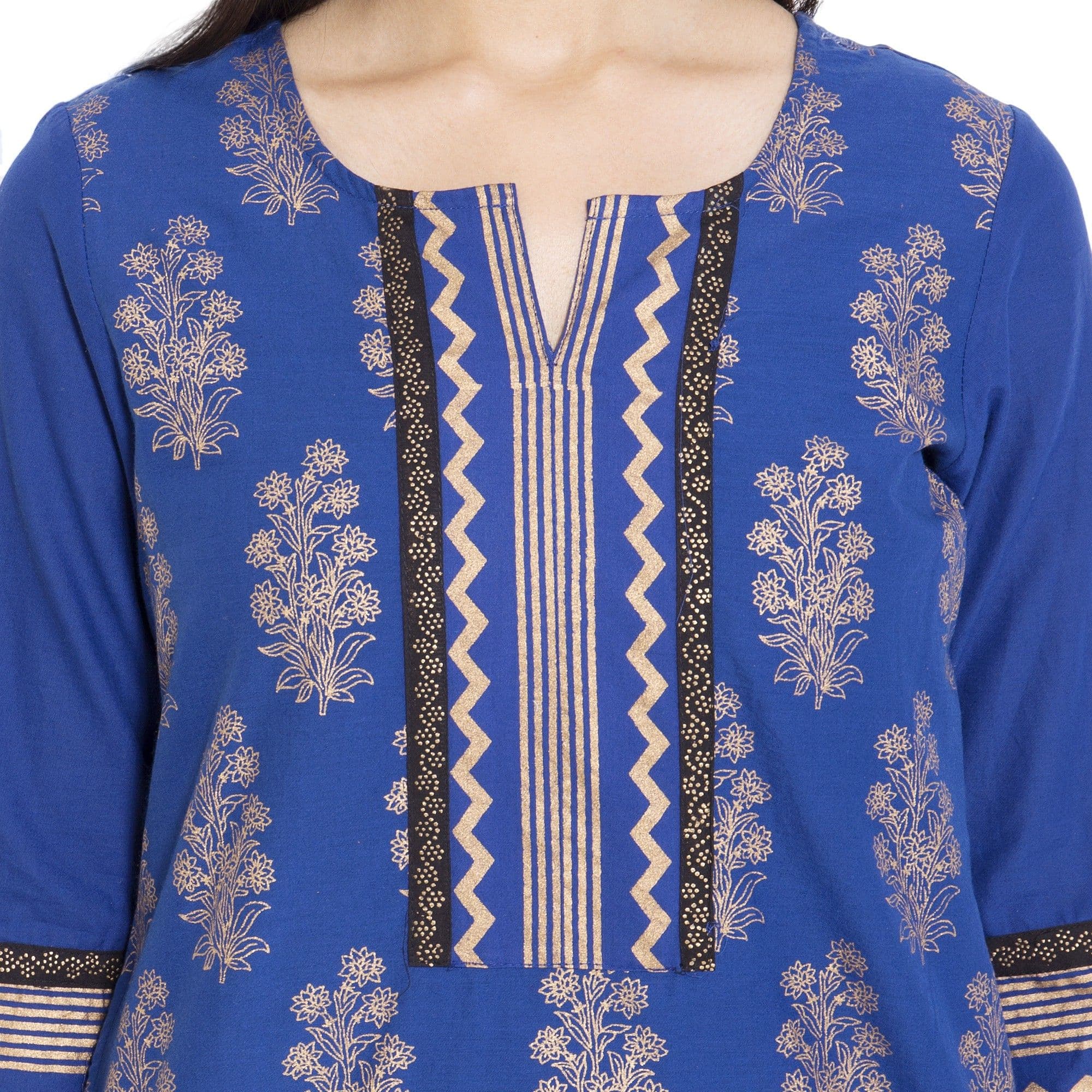 ADDICTION Floral Print Women's Straight Kurta view 5