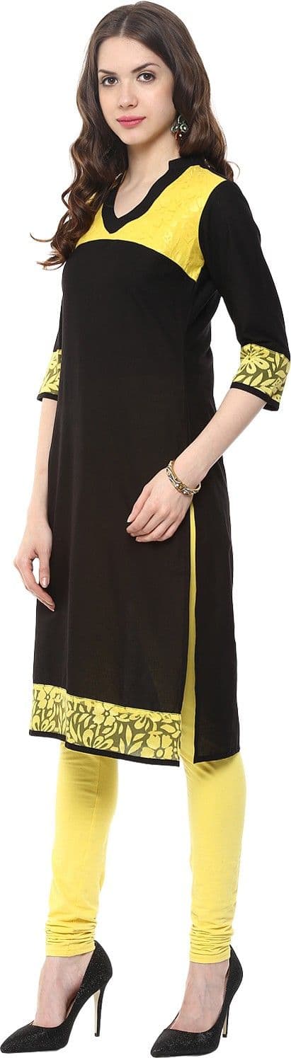 CORA Striped Girl's Straight Kurta view 4