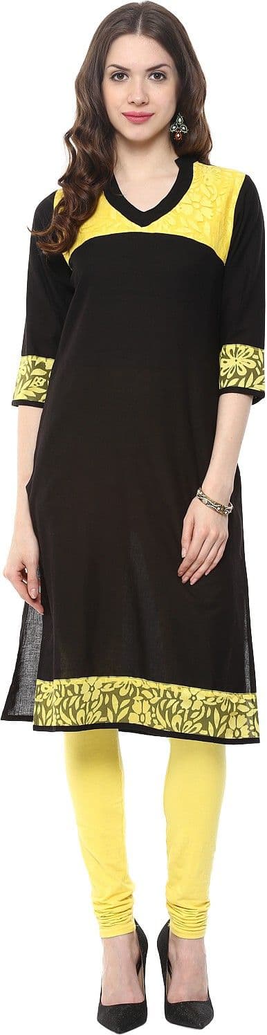CORA Striped Girl's Straight Kurta