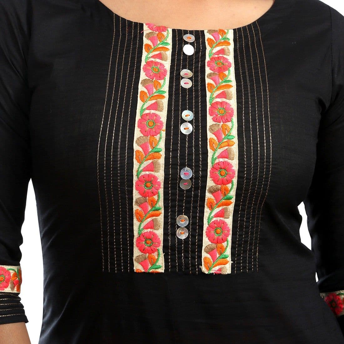 Fab Nisa Solid Women's Straight Kurta view 5