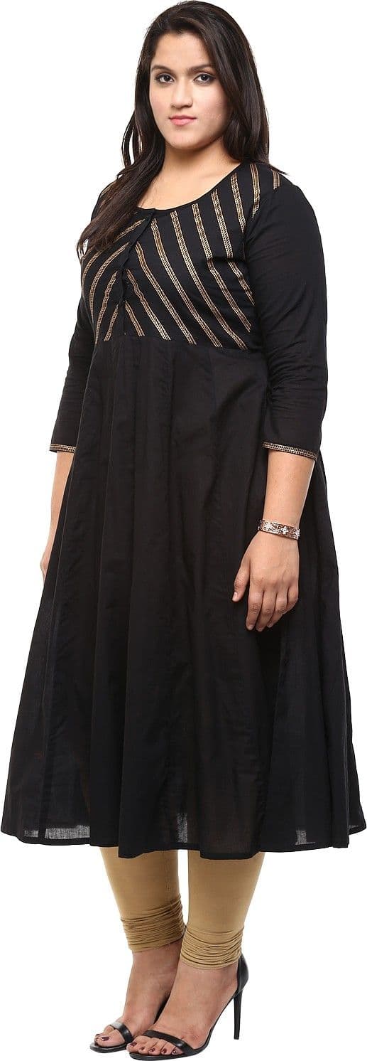 Love More Printed Women's Anarkali Kurta view 3