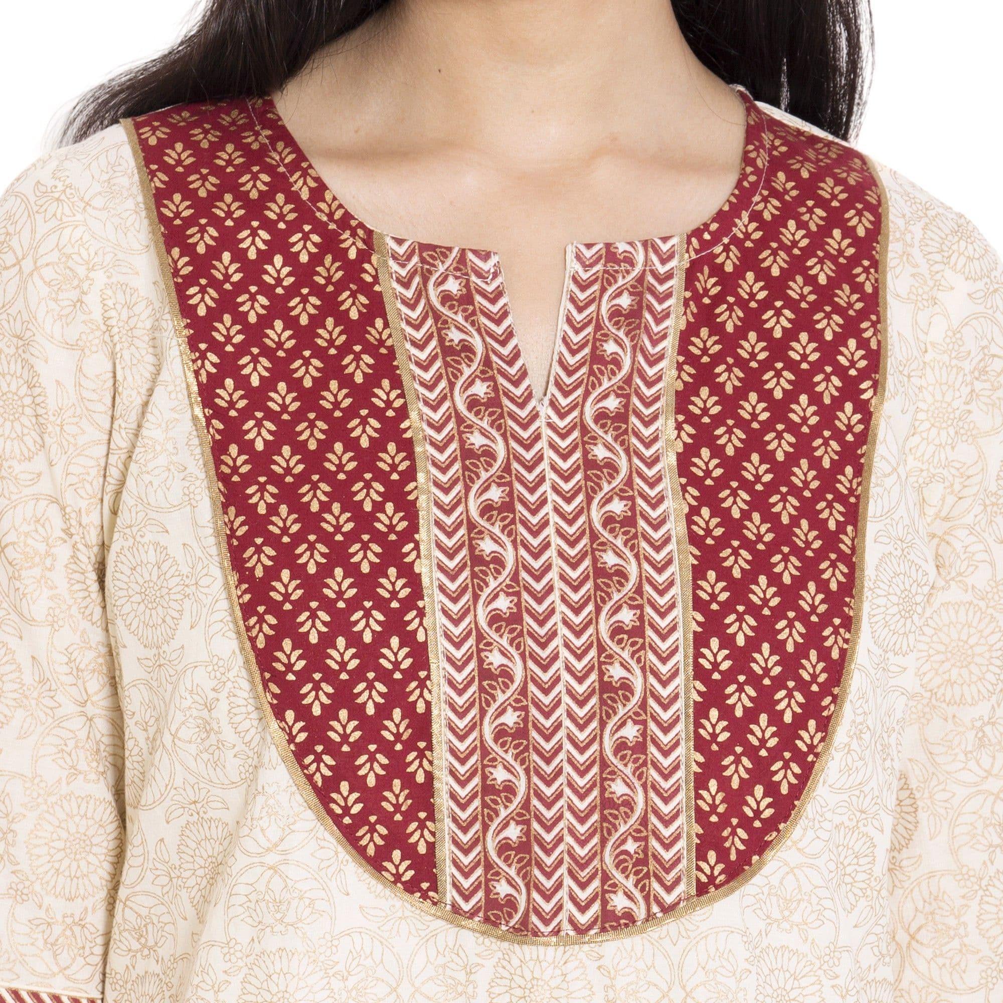 ADDICTION Floral Print Women's Straight Kurta view 6