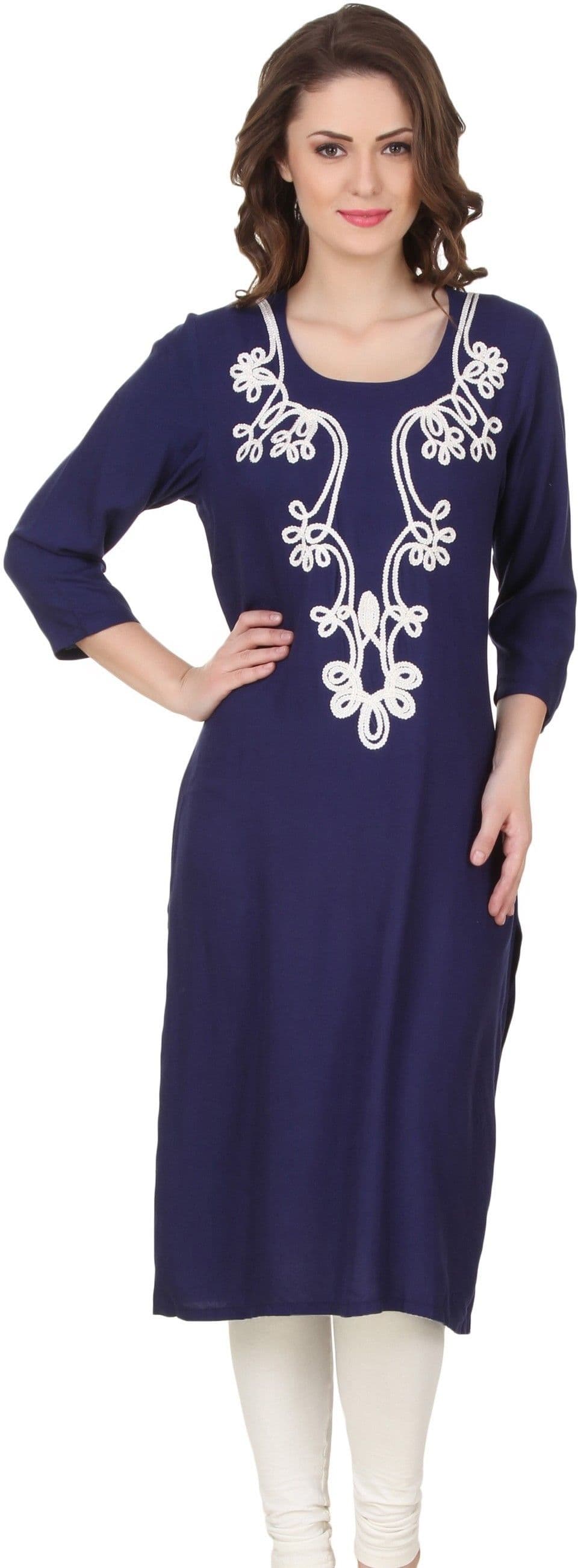 Noor Embroidered Women's Straight Kurta