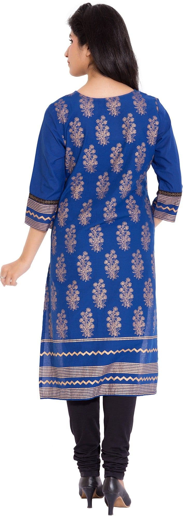 ADDICTION Floral Print Women's Straight Kurta view 4