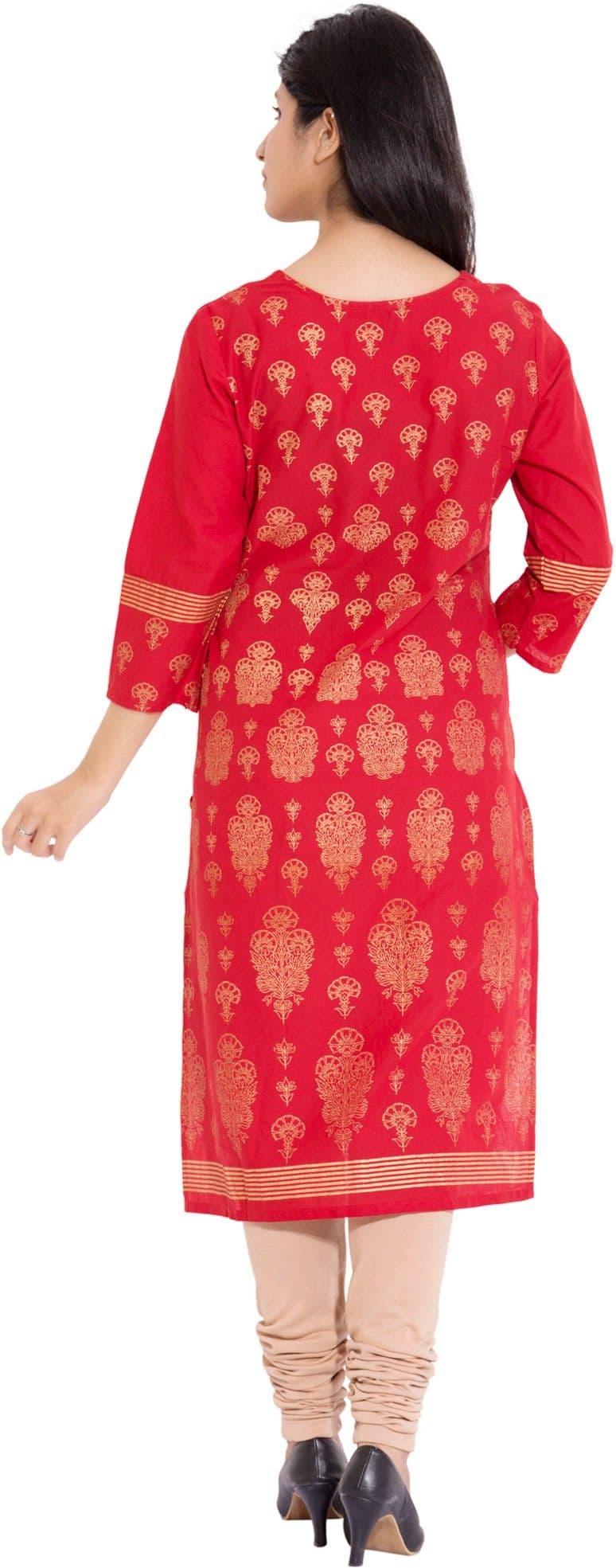 ADDICTION Floral Print Women's Straight Kurta view 5