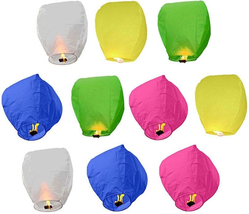 SHOPOJ Multicolor Paper Sky Lantern view 2