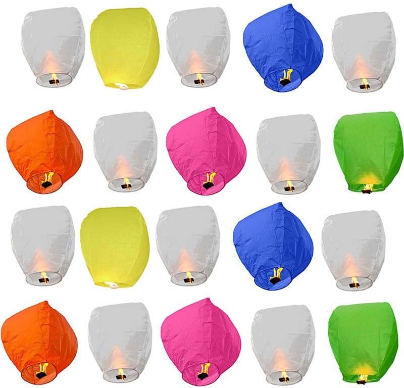 SHOPOJ Multicolor Paper Sky Lantern view 2