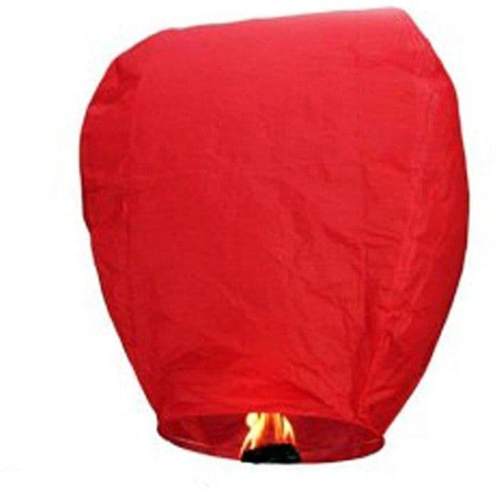 SHOPOJ Red Paper Sky Lantern view 2