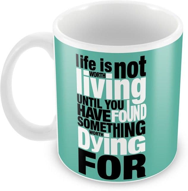 AKUP life-is-not-living Ceramic Mug view 3
