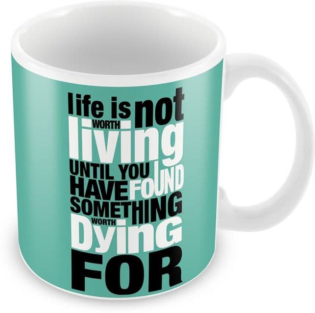 AKUP life-is-not-living Ceramic Mug view 2