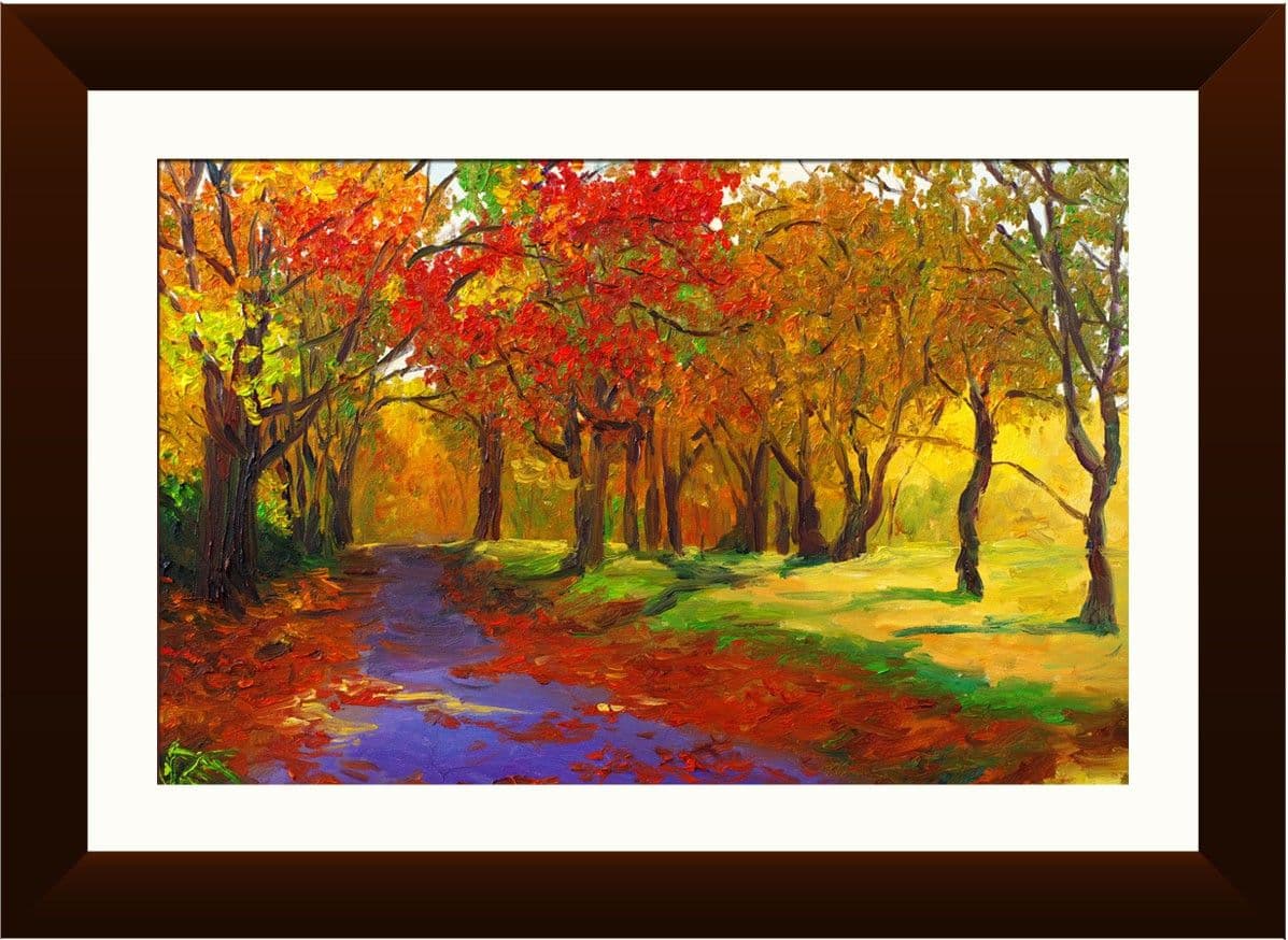 Wallmantra Abstract Trees Wall Hanging Canvas Painting