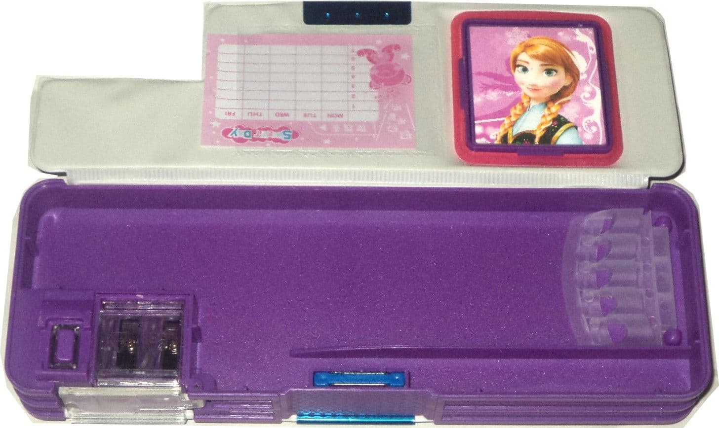 Karta Frozen With Calculator & Dual Sharpner Art Plastic Pencil Box view 3