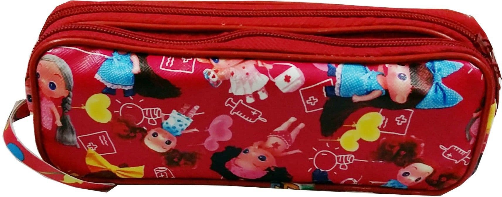 Ryka Baby Doll Cartoon Art Rexine Cloth Pencil Box