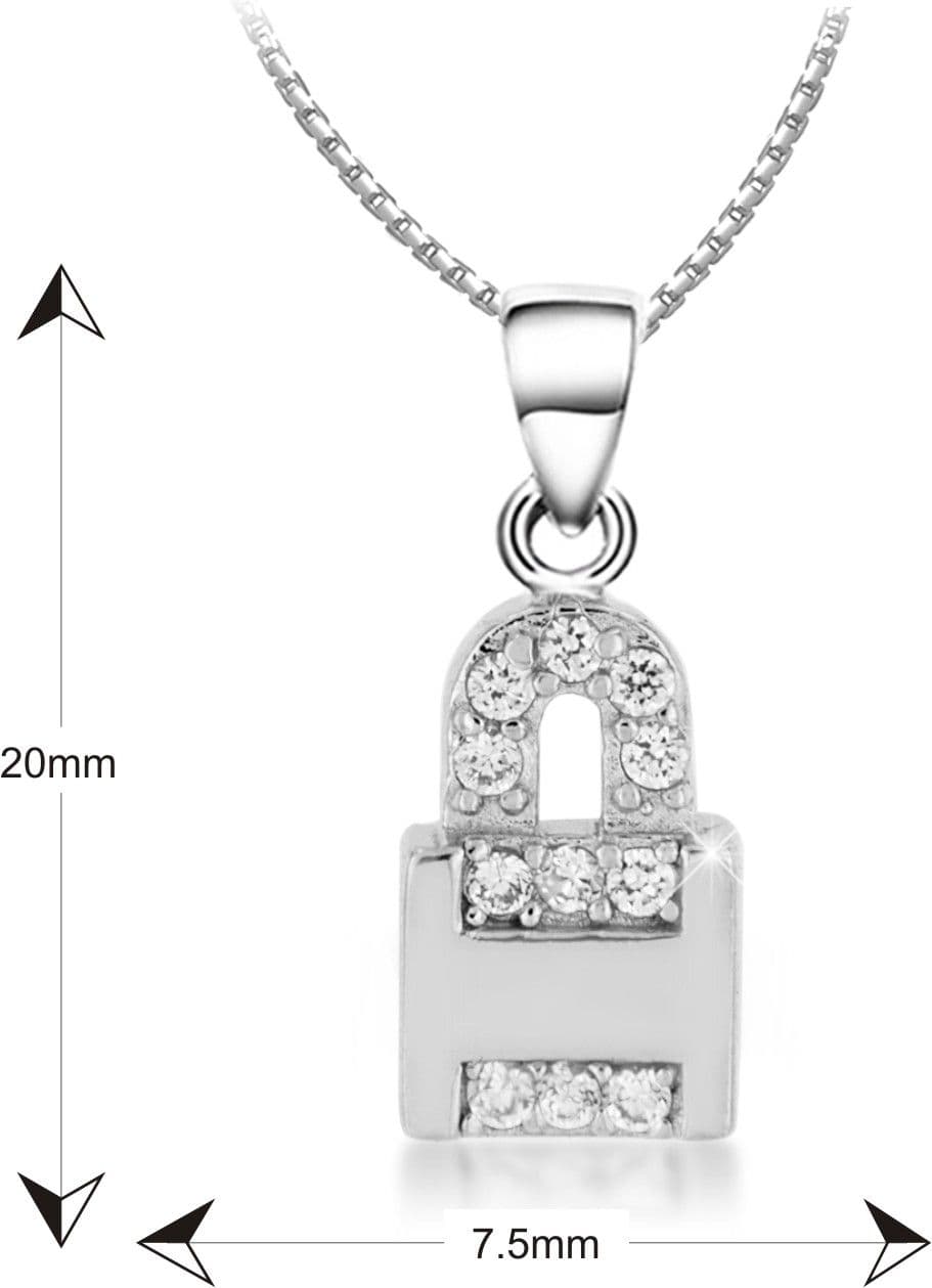 Aria Rhodium Sterling Silver Pendant view 3
