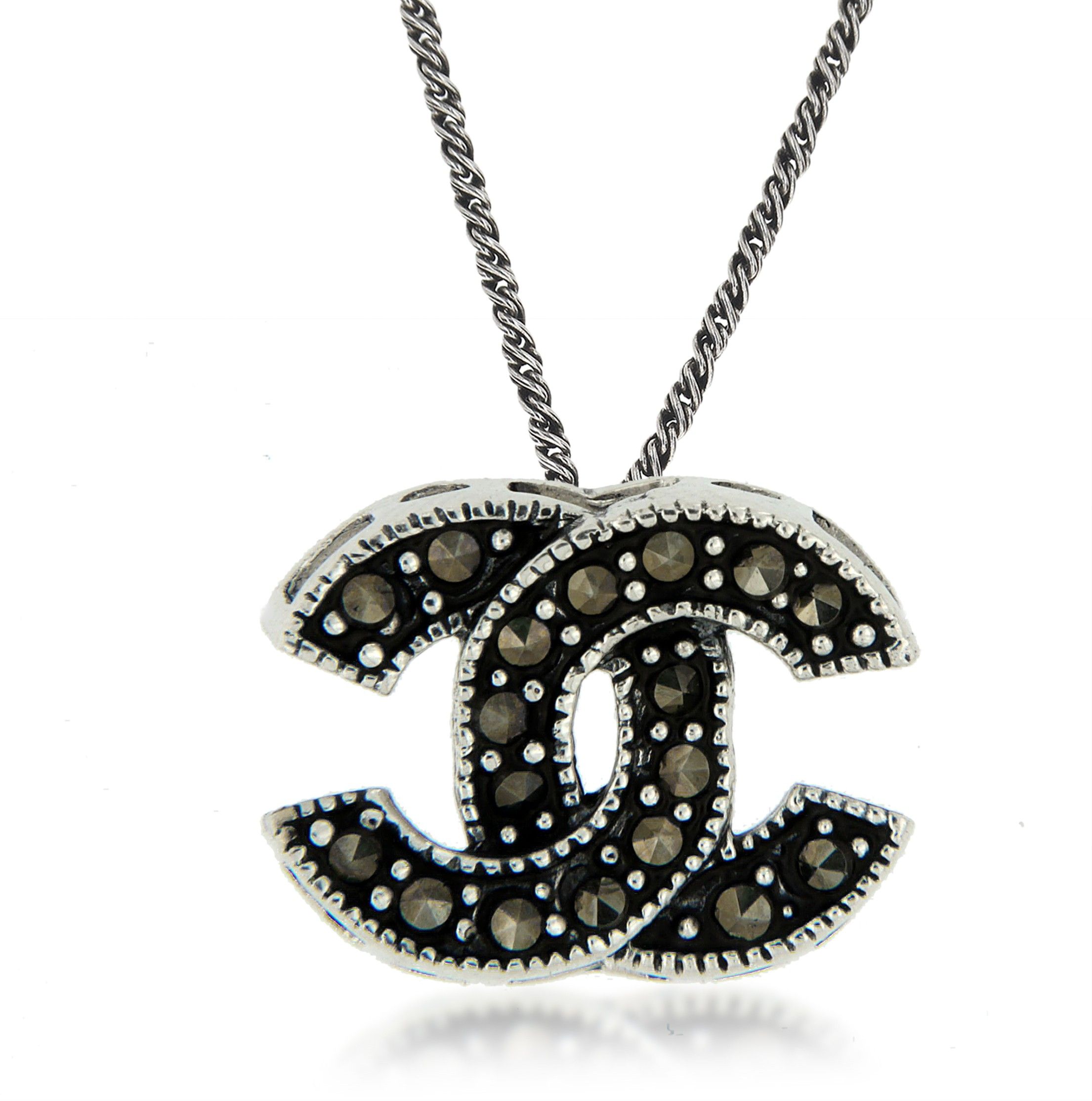 Aria Rhodium Sterling Silver Pendant view 2