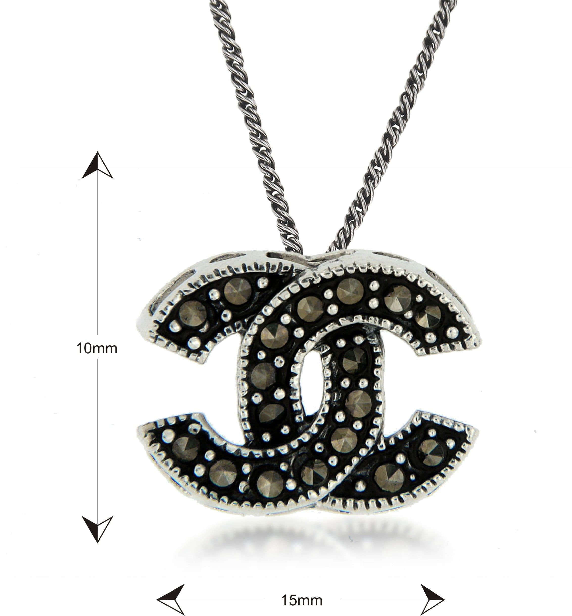 Aria Rhodium Sterling Silver Pendant view 3