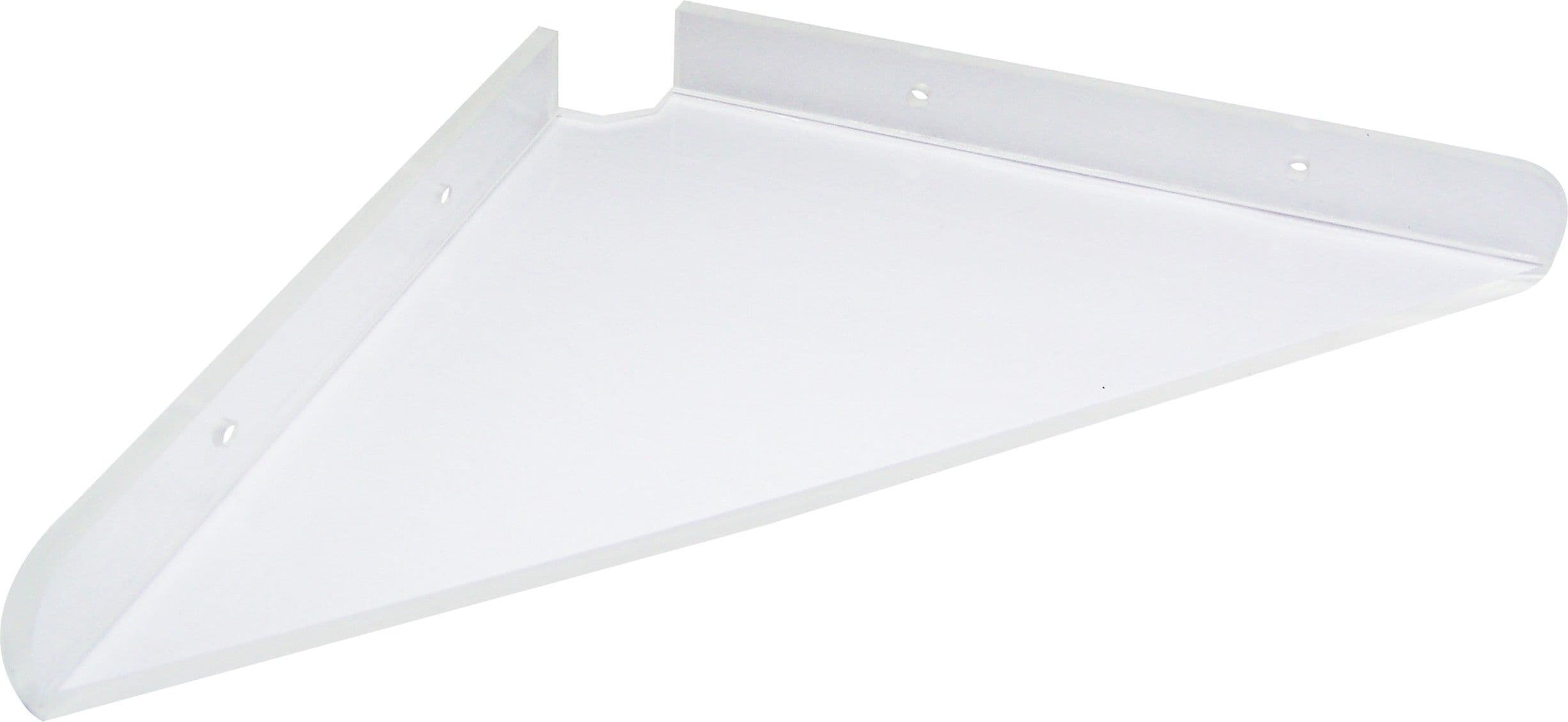 Transtal 'Triangle Lean' Corner 9" Acrylic Wall Shelf view 3