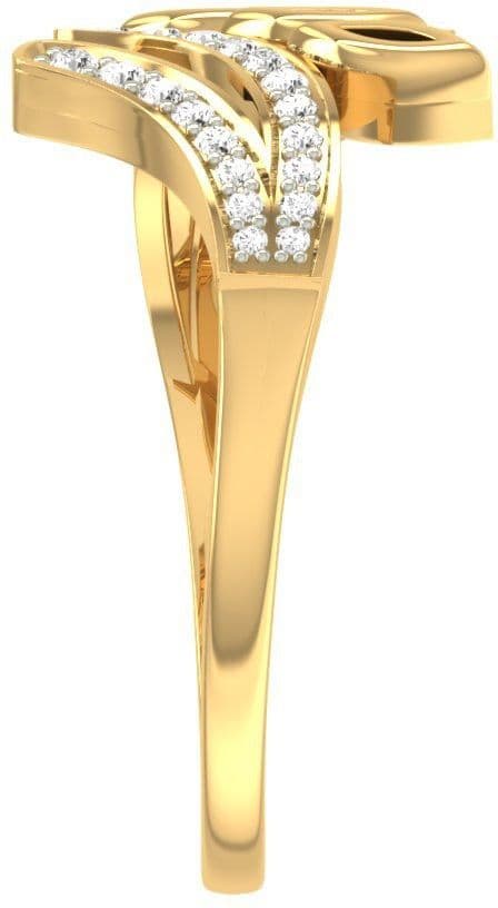 Jewels5 Anluan Yellow Gold Diamond 18 K Ring view 5