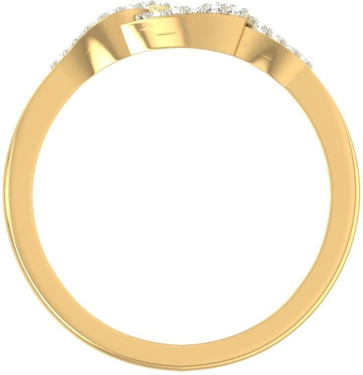 Jewels5 Daliah Yellow Gold Diamond 18 K Ring view 6