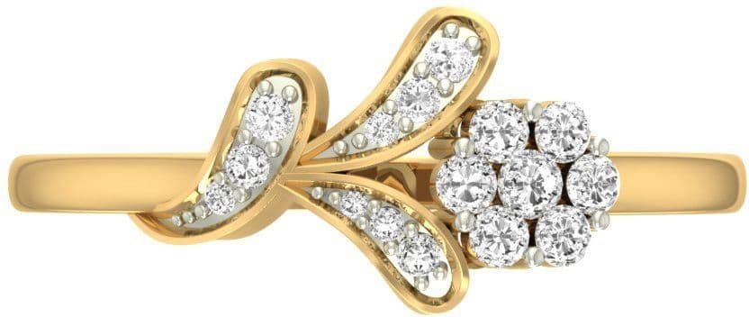 Jewels5 Tanessa Yellow Gold Diamond 18 K Ring view 4