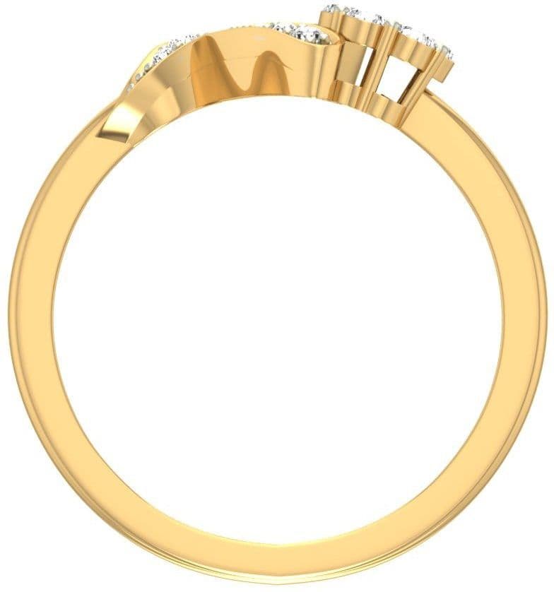Jewels5 Tanessa Yellow Gold Diamond 18 K Ring view 6