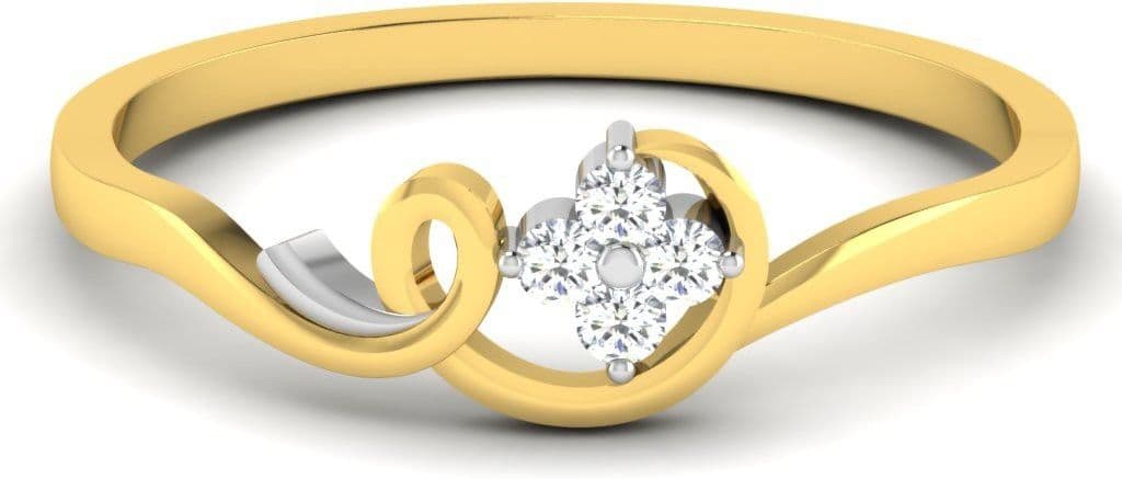 His & Her Gold Diamond 18K Yellow Gold 18 K Ring view 4