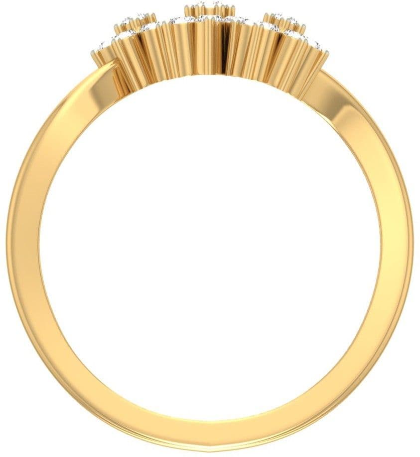 Jewels5 Adan Yellow Gold Diamond 18 K Ring view 6