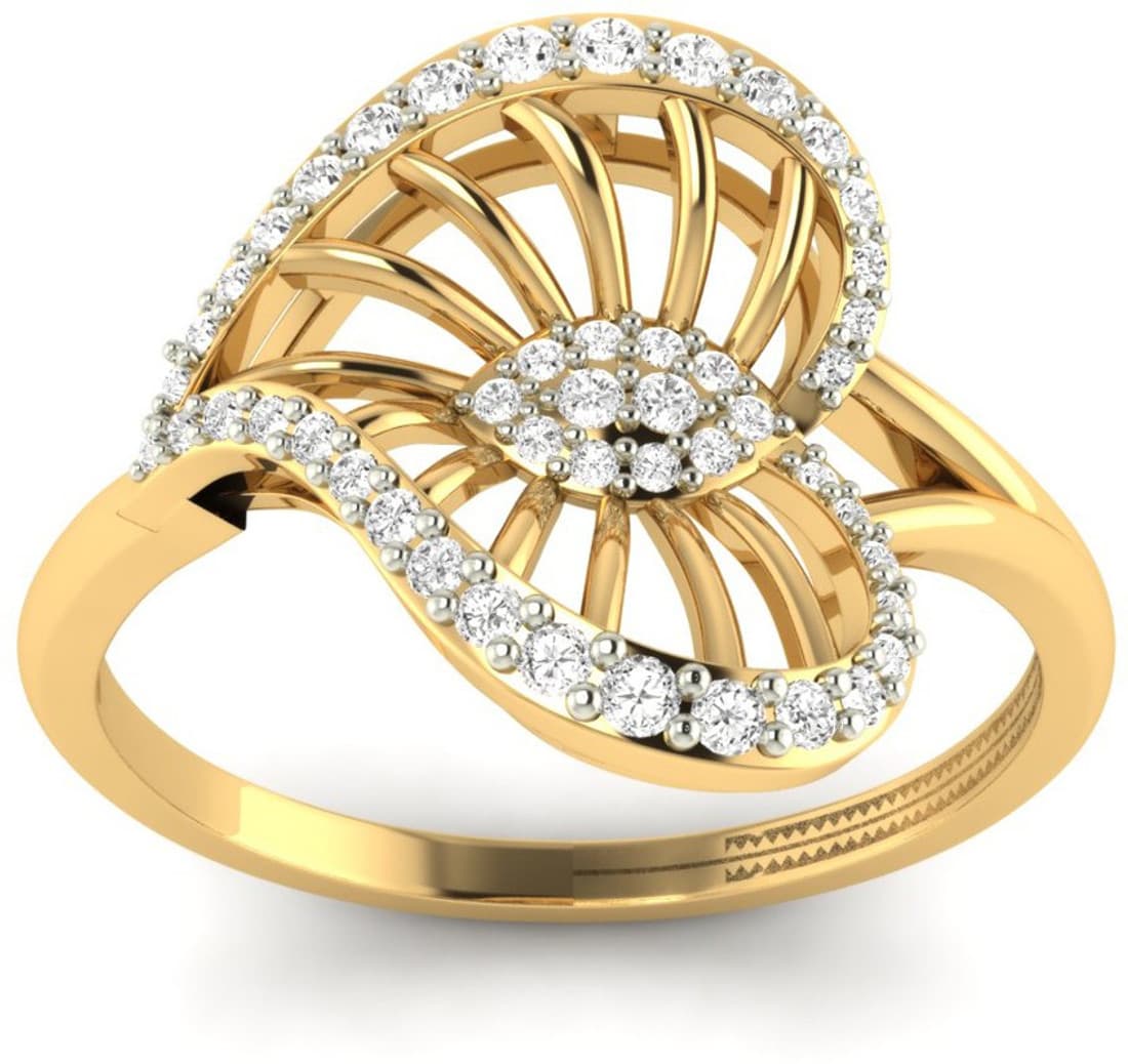 Jewels5 Myrte Gold Diamond 18 K Ring