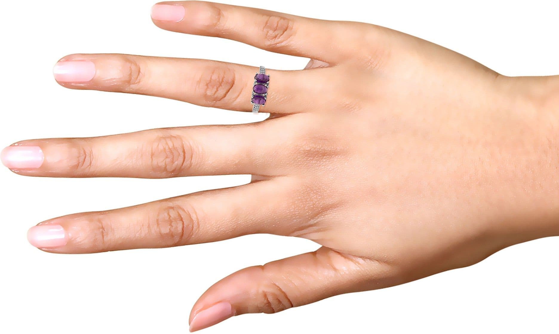 Allure Silver Amethyst Sterling Silver Ring view 4